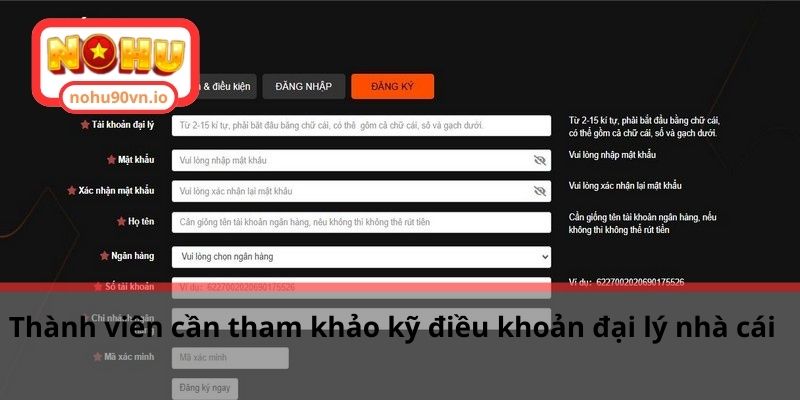 Hợp tác đại lý NOHU90 - Cơ hội kiếm tiền cùng nhà cái 3 hành viên cần tham khảo kỹ điều khoản đại lý nhà cái