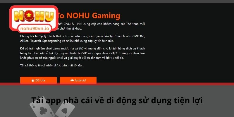 TRANG CHỦ 6 Tải app nhà cái về di động sử dụng tiện lợi